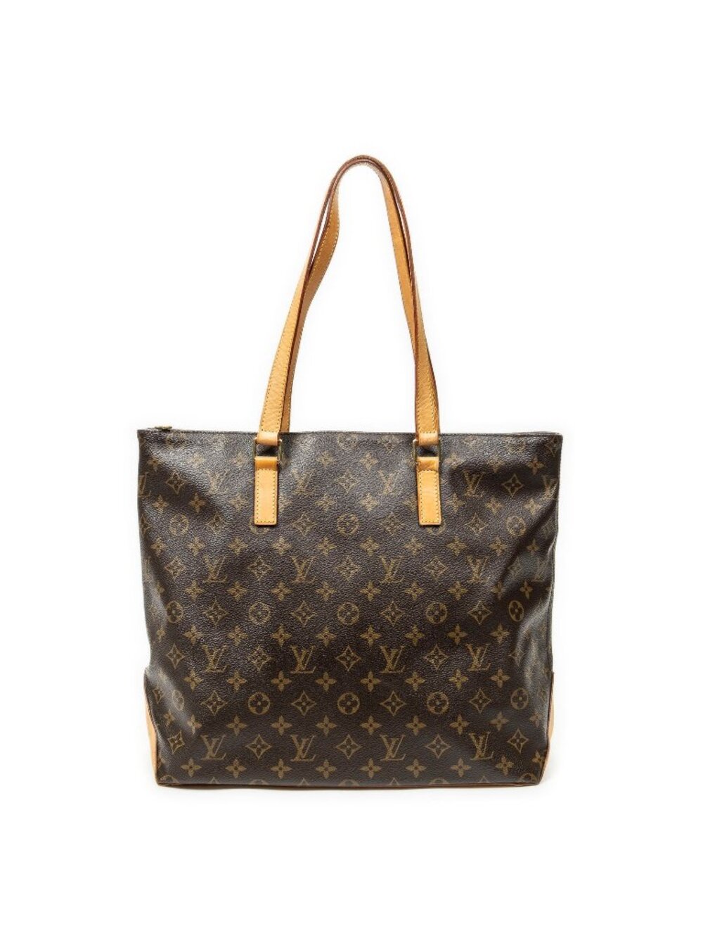 Louis Vuitton Cabas Mezzo Brown Monogram Canvas Tote Bag